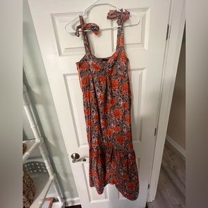 Zara Floral Maxi Dress Size SMALL